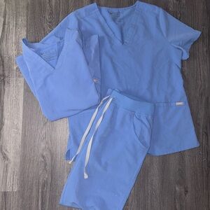 FIGS Scrub Set Ceil Blue